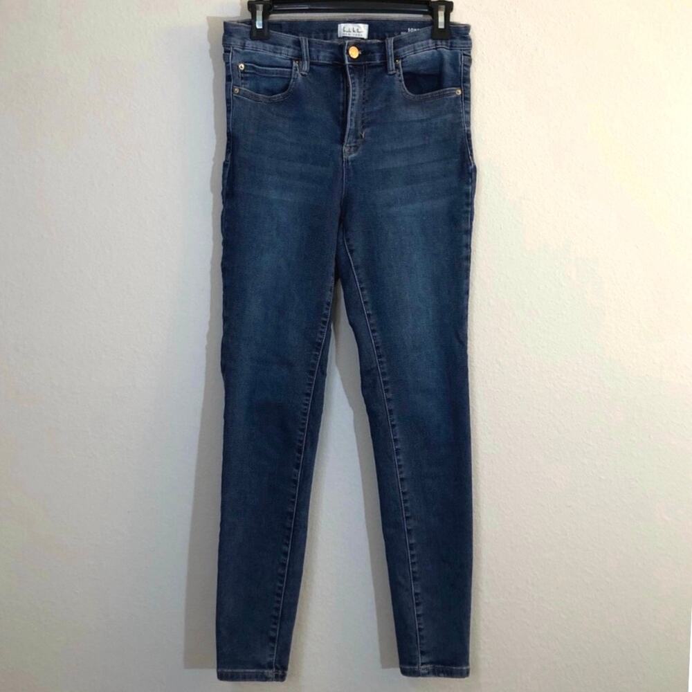 Nicole Miller New York Size 28in Soho Highrise Skinny Waist Medium Wash Jeans